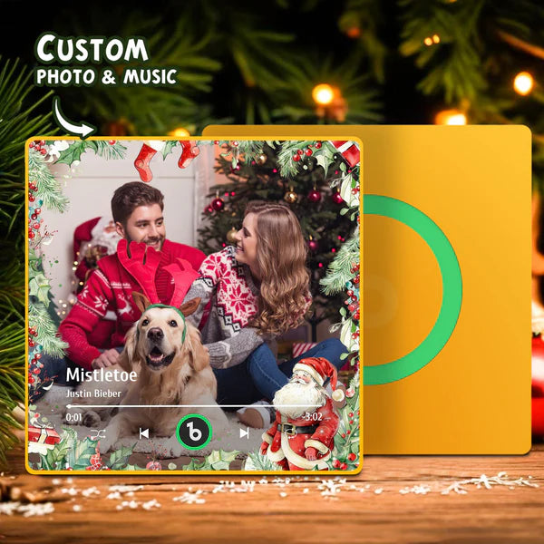 Custom Music Fridge Magnet – Personalized Photo & Interactive Sound Gift