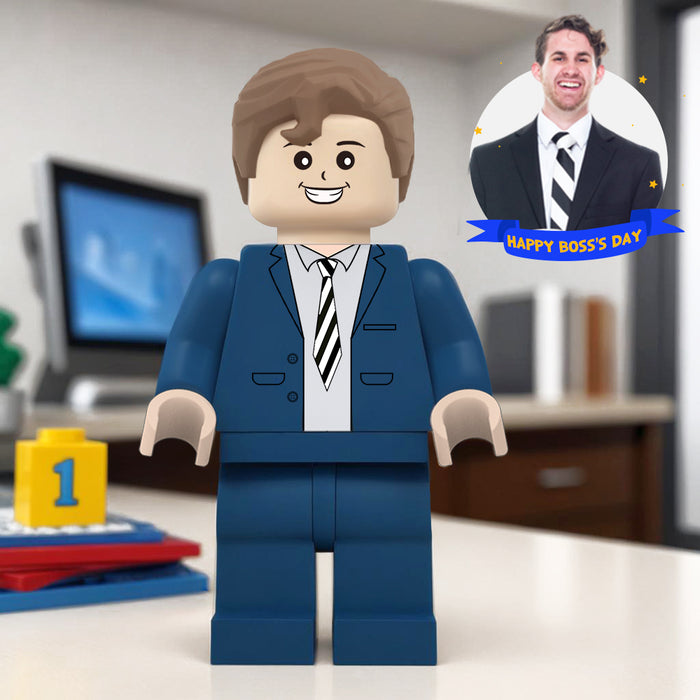 Custom Giant Block Figures - Personalized Full Body Block Figure | Unique Boss Day Gift Idea