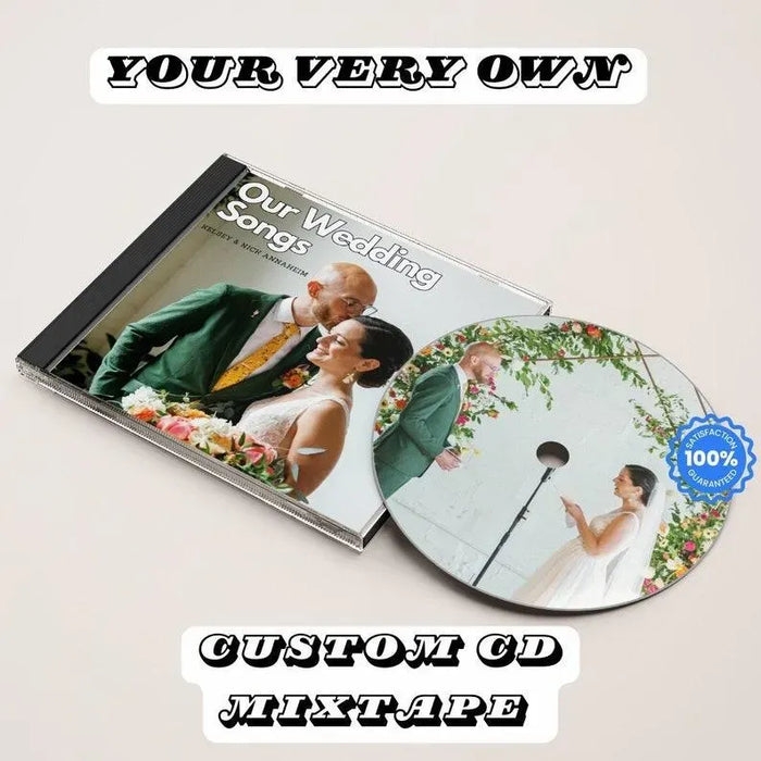 Custom CD Album – Personalized Mixtape CD With Full Color Case | Anniversary Music Gift