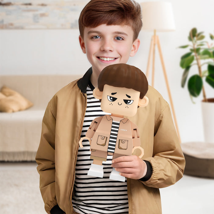 Custom Giant Block Figures - Personalized Full Size Brick Figure Gift | Eco-Friendly PLA