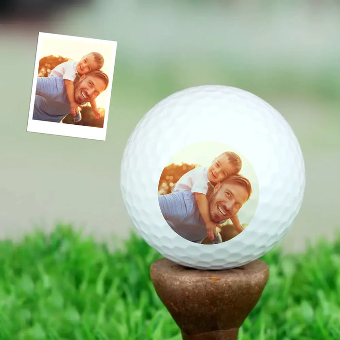 Custom Golf Ball - Durable Rubber Long Distance UV Printed Personalized Photo Design