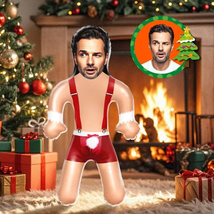 Custom Inflatable Doll – Personalized Party Favor | Funny Christmas Gift Inflatable Photo Party Figure