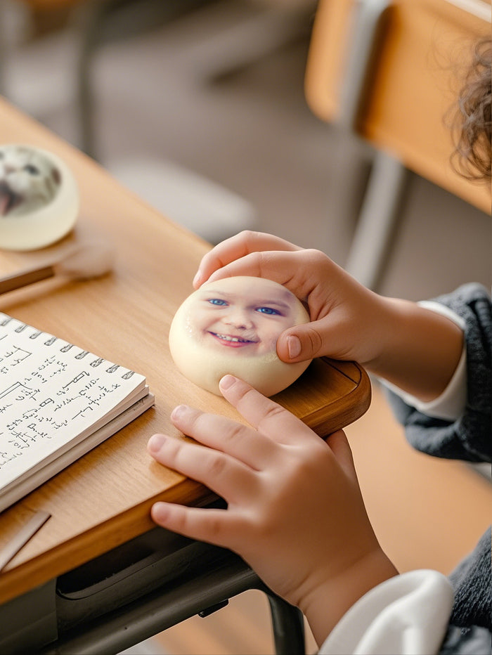Custom Stress Relief Toy – Personalized Decompression Bun | Unique Stress Ball Gift