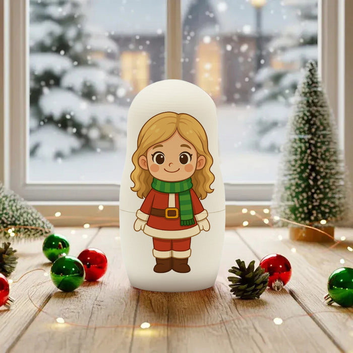 Personalized Nesting Doll – Custom Photo Doll Family Keepsake Gift Set