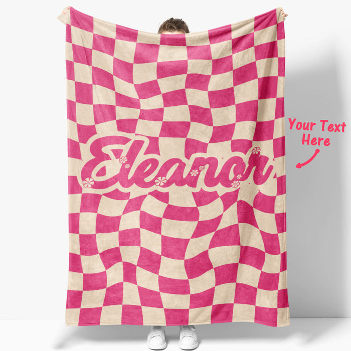 Personalized Custom Blanket – Plush Mink Wool Cozy Warm Throw For Valentines Gift