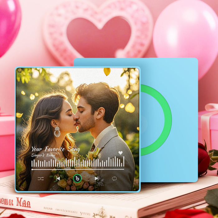 Custom Music Fridge Magnet – Waterproof Acrylic Photo Gift With Rechargeable Battery