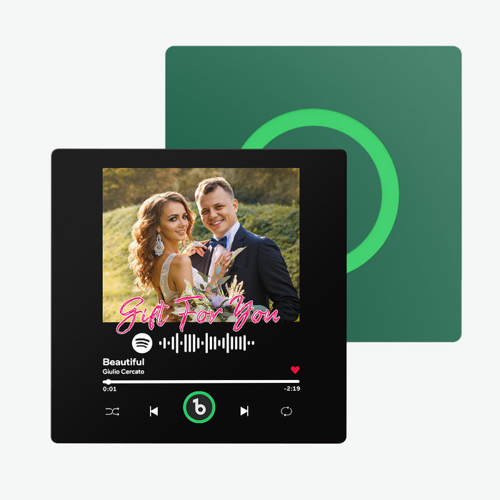 Custom Music Fridge Magnet – Bluetooth Waterproof Acrylic Photo Magnet | Unique Gift Idea