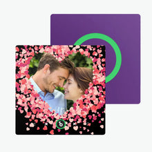 Custom Heart Music Fridge Magnet With Photo