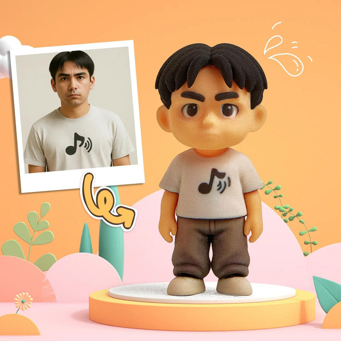 Custom 3D Mini Figure – Personalized Figurine | Handcrafted Resin Office Decor