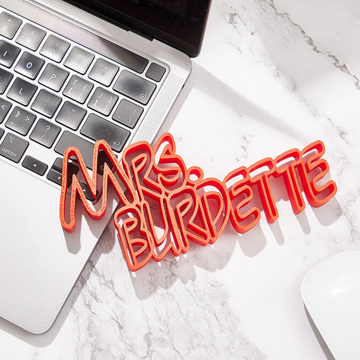 Custom 3D Name Plate – Personalized Desk Sign | Modern Office Decor Gift