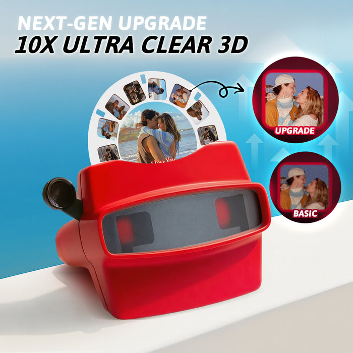 Custom 3D Viewfinder – Personalized Photo Viewer With Ultra Clear Lens & 3D Photo Reel