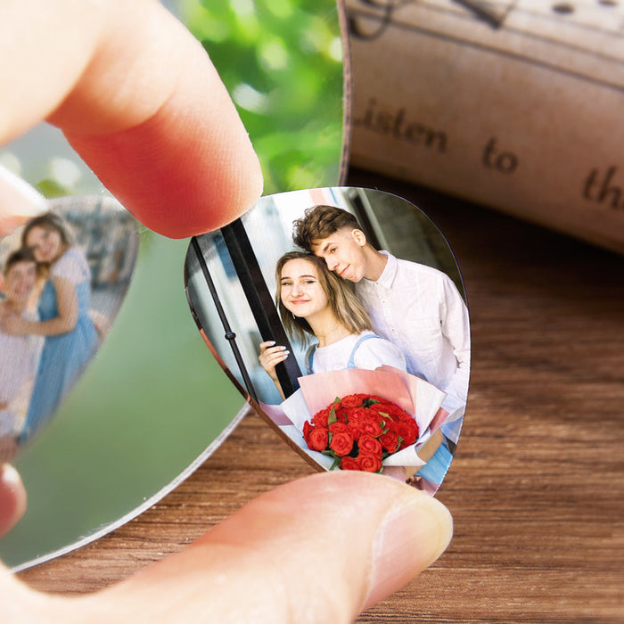 Personalized Guitar Pick Set – Custom Photo Picks | Unique Gift For Guitarist Boyfriend