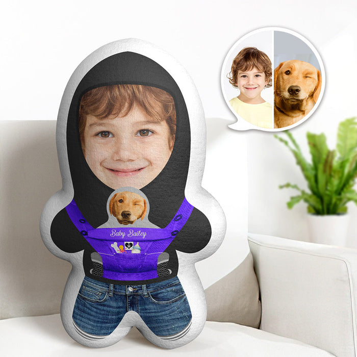 Personalised Face Pillow – Custom Photo Pillow | Handmade Polyester Cushion Keepsake