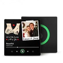 Custom Music Fridge Magnet With Photo And Love Song