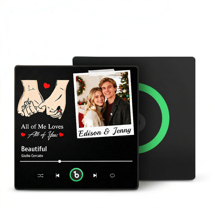 Custom Music Fridge Magnet With Photo And Love Song