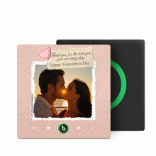 Custom Music Fridge Magnet With Photo And Love Song