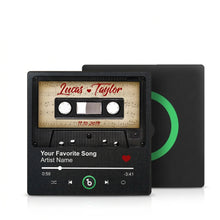 Custom Music Fridge Magnet With Retro Cassette Design