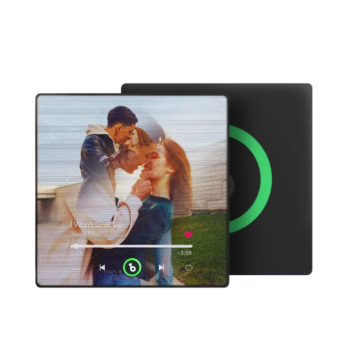 Custom Music Fridge Magnet With Two Photos