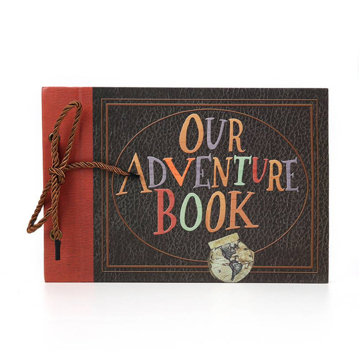 Handmade Adventure Book - Family Scrapbook | Retro Travel Memory Album Gift
