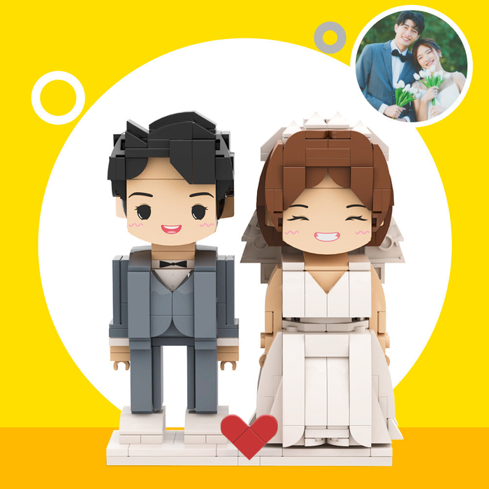 Custom Brick Figures | Personalized Full Body Brick People With Cute Face Bricks