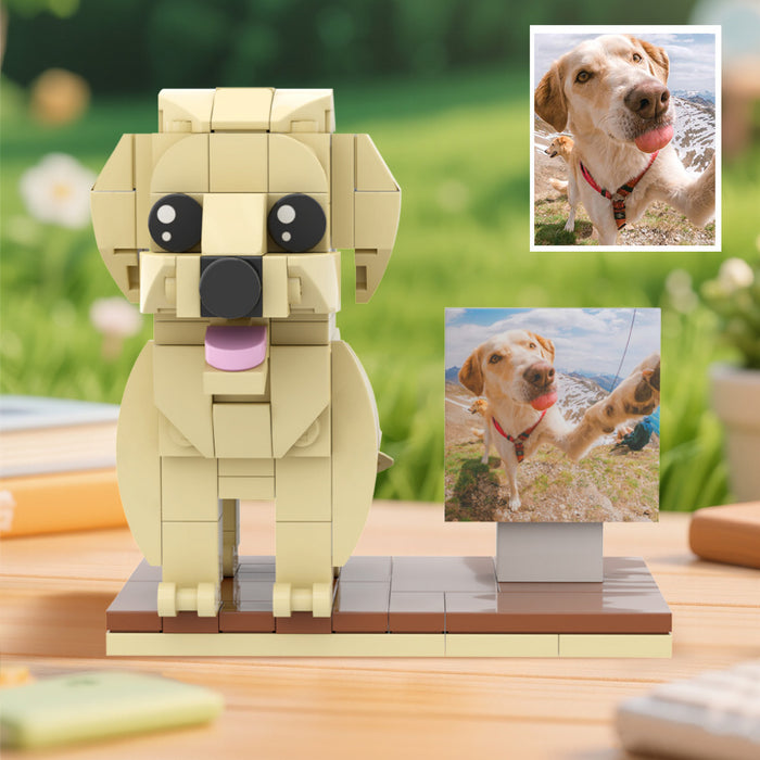 Custom Brick Figure – Personalized Full Body Dog Figurine | Unique Birthday Gift