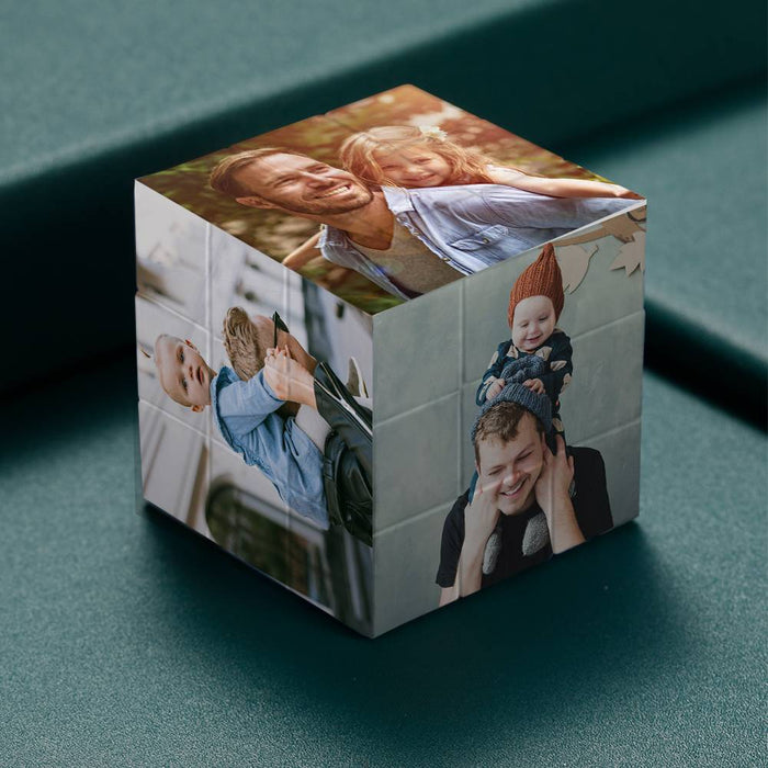 Personalised Magic Cube – Custom Picture Puzzle | Unique Gift For Dad