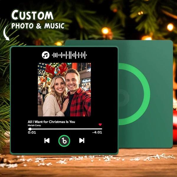 Custom Music Fridge Magnet – Interactive Magnetic Music Player With Photo Frame