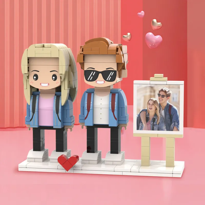 Custom Photo Brick Figures – Full Body Customizable Miniature Character Blocks Gift