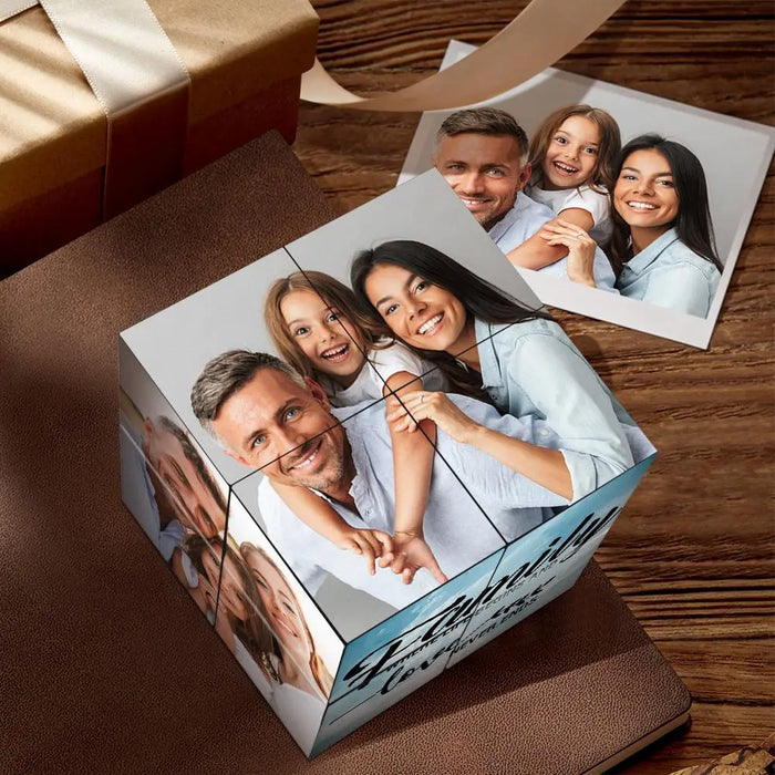Custom Photo Cube - Foldable Magic Photo Cube Frame | Unique Keepsake Gift