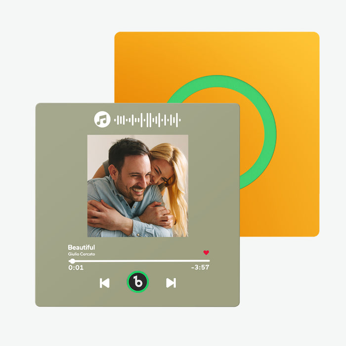 Custom Music Fridge Magnet – Waterproof Acrylic Singing Magnet | Frameless Design
